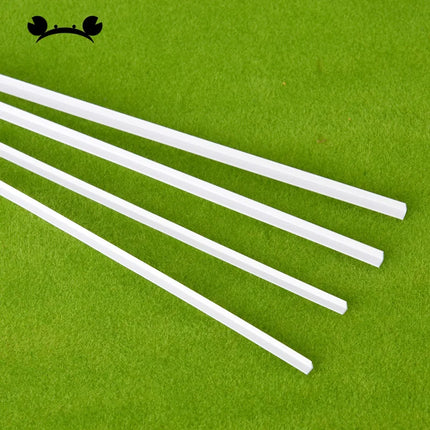 5pcs/lot L-shape Plastic Profile Angle Rod ABS Stick Construction Rod Corner Profile Model Building Kits Architecture Material