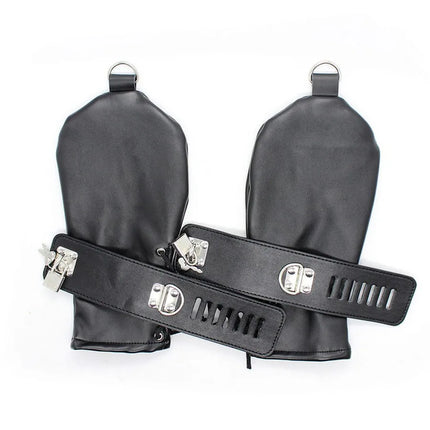 Handcuffs/Mittens/Boot Booties, Leather Gloves Dog Paw Padded Fist Mitts Socks,BDSM Bondage,Sex Toys