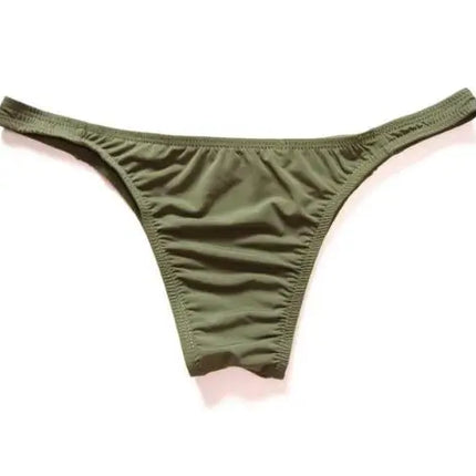 Ice Silk Men's Bikini Underwear Low-waist Male Panties Sexy Translucent  Briefs 16 Colors