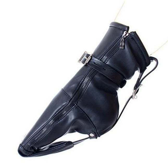Handcuffs/Mittens/Boot Booties, Leather Gloves Dog Paw Padded Fist Mitts Socks, BDSM Bondage, Sex Toys