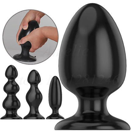 6 Size Soft Silicone Huge Anal Beads Dilatador Anal Plug Big Butt Plug Prostata Massager Erotic Toys Gay Sex Toys for Men Woman