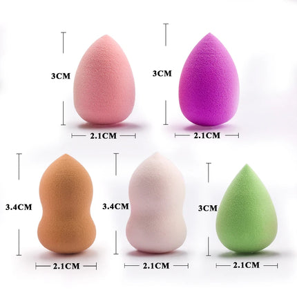 10Pcs Mini Makeup Sponge Water Drop Shape Makeup Soft Foundation puff Concealer Flawless Mixed cosmetic makeup sponge