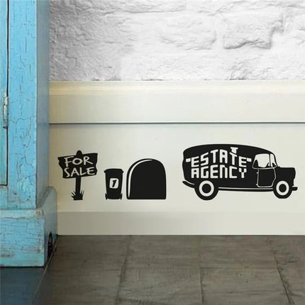 Funny Mouse Hole Wall Stickers Kitchen Bedroom Baseboard Home Decoration 3d Vinyl Wall Decals Diy Cartoon Rat Animal Mural Art