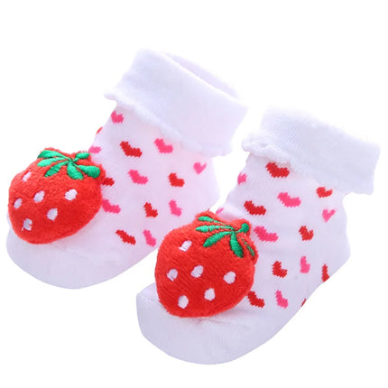 YWHUANSEN Toddler Cartoon Newborn Baby Girls Boys Anti-Slip Floor Socks Cute Infant Kids Animal Cotton Leg Warmers Striped Socks