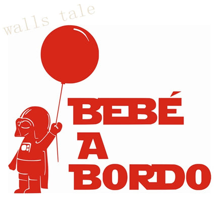 Spanish Version Baby On Board Car Stickers - BEBE A BORDO Vinyl Decal Sticker Coche