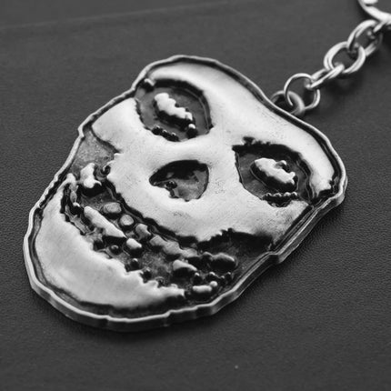 Danzig / Evilive Music Jewelry Ugly Face With Alloy Keychains Key Chain For Men Women Fashion Movie Cosplay Cool Gifts