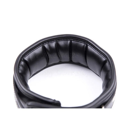 New PU Leather Collars BDSM Chastity Neck Collar,Fetish Slave Bondage Restraint Erotic Posture Collar,Adult Game For Couple