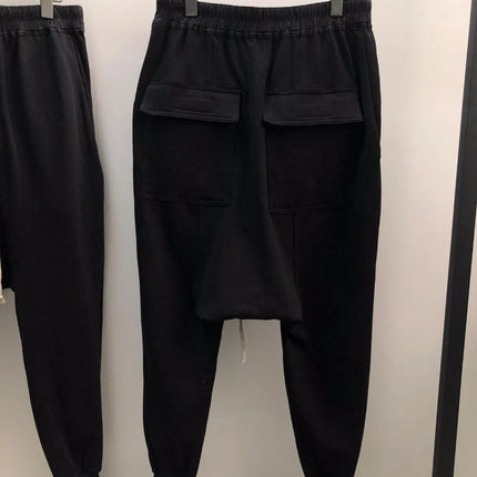 Owen Seak Men Casual Harem Pants 100% Cotton Gothic Men Clothing Sweatpants Spring Autumn Women High Street Hip Hop Loose Pants