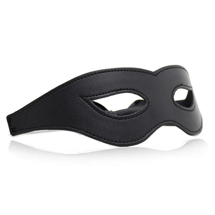 Leather Sex Mask Sexy Porn Lingerie Sexy Black Hollow leather Mask Erotic Costumes Women Hot Cosplay Eye Mask