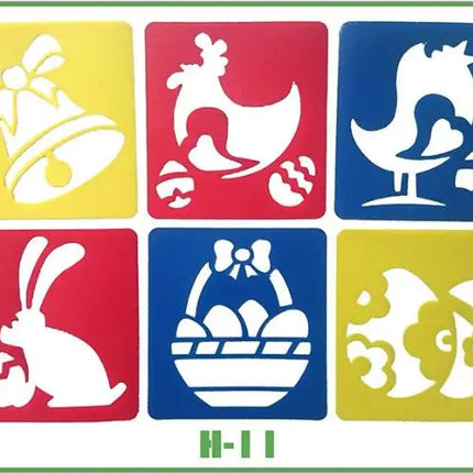 6pcs Plastic Picture Drawing Template Stencils Rulers Painting Kids Diy Art Paper Coloring Cards Scraping Drawing Toys GYH