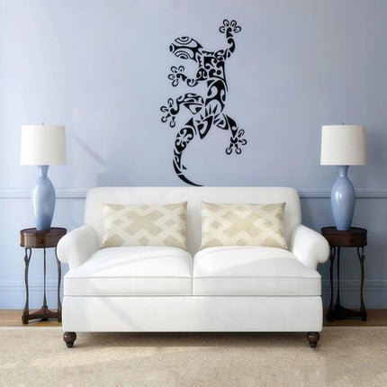Climbing Lizard Wall Sticker  Cool Gecko Pattern Vinyl Wall Poster Creative Home Decoration Wild Animals  Wall Decals AZ253