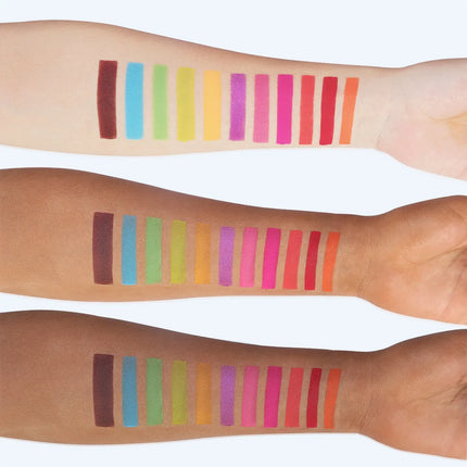 De'lanci glow matte High pigmented, beauty bomb,eye shadow palette with 16 colors of neon pigment,, color cosmetics, makeup set