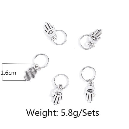 SOHOT New Arrived Set Circle Shell Cross Pendant Women Hairwear Dreadlocks Locs Headbands Hair Clips Ornaments Gift