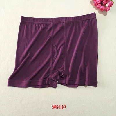 Mulberry Silk Seamless Underwear Men Boxer Natural Silk Male Panties