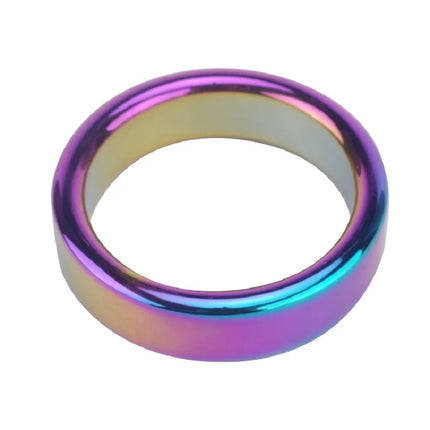 Dia 38 41 44 47 50 55mm slave metal rainbow penis lock cock ring erection male ball dondage sex toys for men