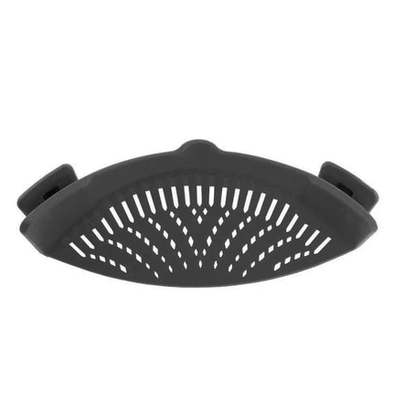 LMETJMA 6 Color Universal Clip on Strainer Adjustable Silicone Strain Pot   Strainer Colander For Pasta Fruit Vegetable JT-007