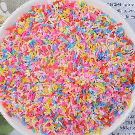100g/bag Slime Filler Clay Sprinkles Filler Toys Accessories Candy Fake Cake Dessert Slices Decoration Heart Shape