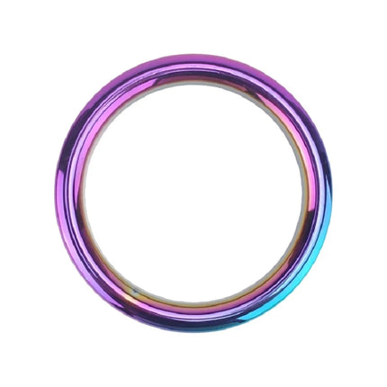 Dia 38 41 44 47 50 55mm slave metal rainbow penis lock cock ring erection male ball dondage sex toys for men