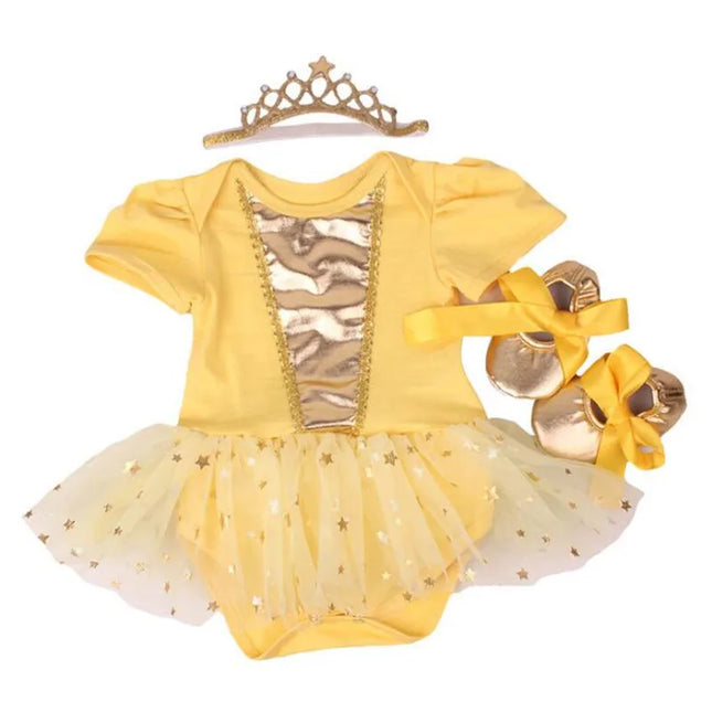 Baby girl Clothes Elsa Anna Costume for Baby Infant Birthday Party Dress Tutus Newborn Jumpsuit Bebe Romper Little Girl Clothes