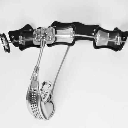 Adjustable Size Stainless Steel Female Chastity Belt, T-type Chastity lock, Chastity Device, Adult Game, Sex Toy, S085