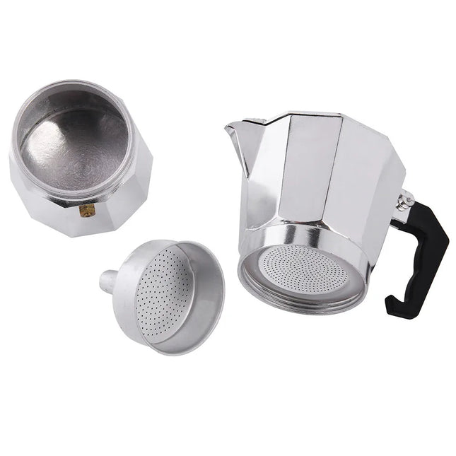 HOODAKANG-Stovetop Moka Coffee Maker, Italian Espresso, Expresso Percolator, Cafe Coffee Pot, 1, 2, 3, 6, 9, 12, 14-Cup
