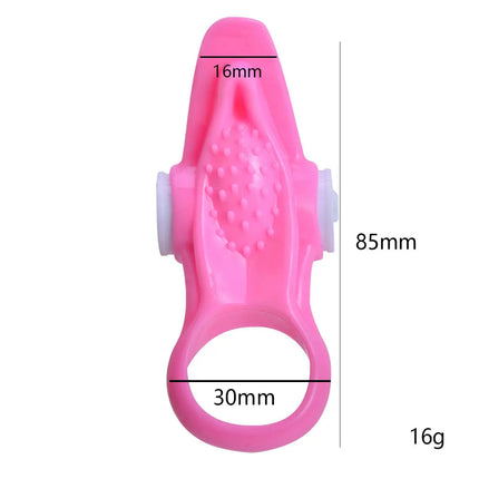 longer-lasting ring sex vibrator stronger erection tingling additional stimulation finger rings bullet Vibrating Love Ring