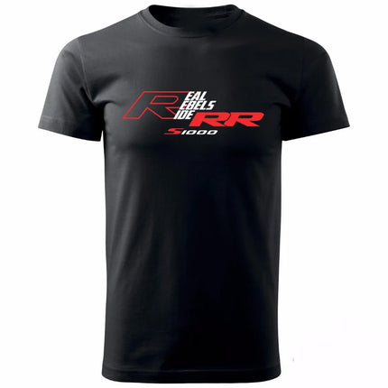 Hot Sale 100% Cotton Man Clothing Summer Tops T Shirt S1000Rr R1200Gs Usw... Logos In RW motorcycle Fan Biker Tee Shirt