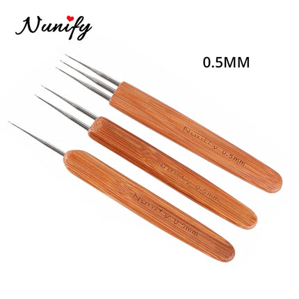 0.5Mm 0.75Mm Dreadlock Needle Crochet Hook For Dread Hair Dreadlocks Accessories Hook Needle For Crochet Braids Hair Tools