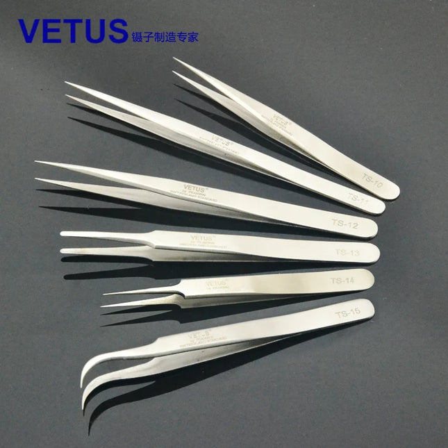 Vetus Professional Eyelash Tweezers Stainless Steel Antistatic eyes tweezers for false eyelashes extension