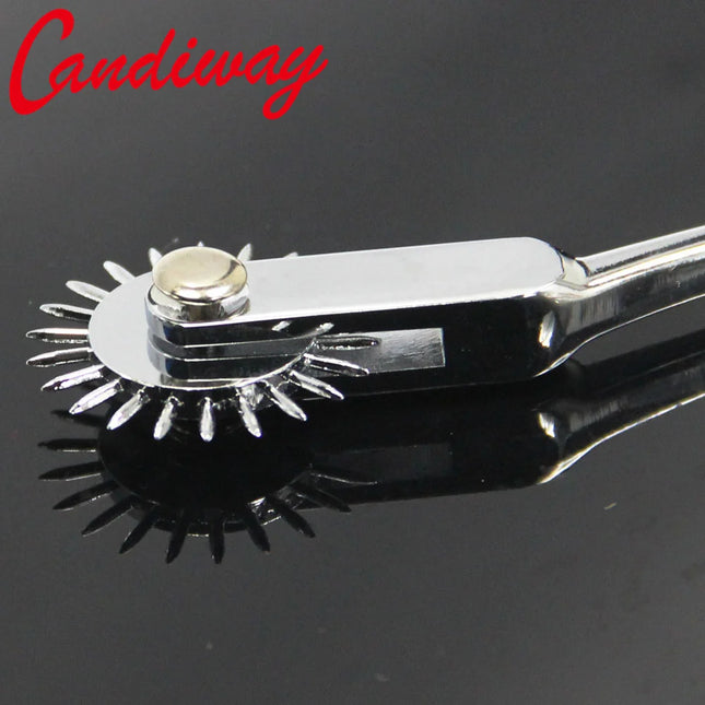 Finger Pin wheel Adult Games Sex Roller Wartenberg wheel Spikes Nipple Stimulator Sex Toys for Couples Gear /Breast Penis Tongue