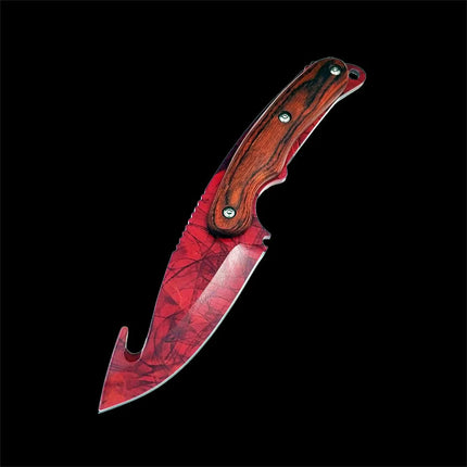 Real CS GO Counter Strike Tactical Straight Hunting Gut Knifes  Camping Sheath Survival Tiger Tooth