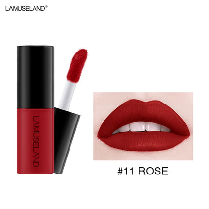 12 Colors Mini Liquid Matte Lipsticks Set Waterproof Non-stick Cup Long Lasting Velvet Lip Gloss Cosmetics Make Up Lip Glaze