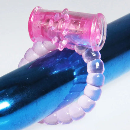 longer-lasting ring sex vibrator stronger erection tingling additional stimulation finger rings bullet Vibrating Love Ring