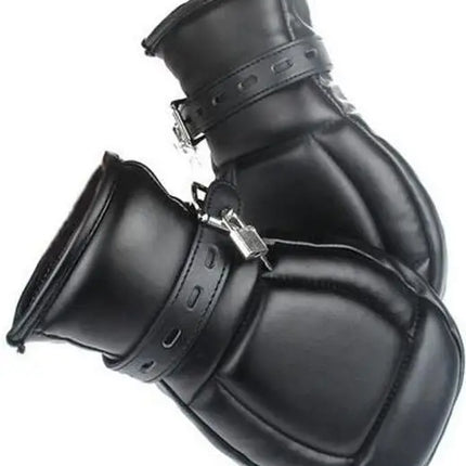 Handcuffs/Mittens/Boot Booties, Leather Gloves Dog Paw Padded Fist Mitts Socks,BDSM Bondage,Sex Toys
