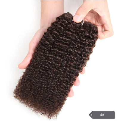 Sleek Afro Kinky Weave Curly Hair 1 Piece Only Brazilian Human Hair Weave Bundles Deal #27 #30 Red Remy Hair Extension Free Ship