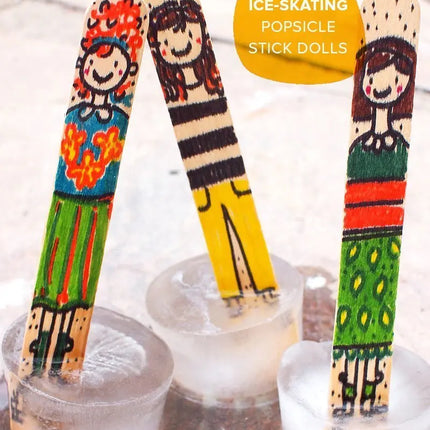 Leeseph Craft Sticks Ice Cream Sticks Wooden Popsicle Stick 11.4cm Length Treat Ice Pop For Beverage Resin Mold Handmade Tools