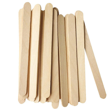 Leeseph Craft Sticks Ice Cream Sticks Wooden Popsicle Stick 11.4cm Length Treat Ice Pop For Beverage Resin Mold Handmade Tools