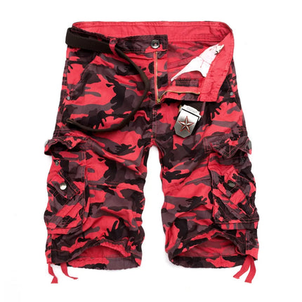 US Size 2026 New Camouflage Loose Cargo Shorts Men Cool Summer Military Camo Short Pants Homme Cargo Shorts