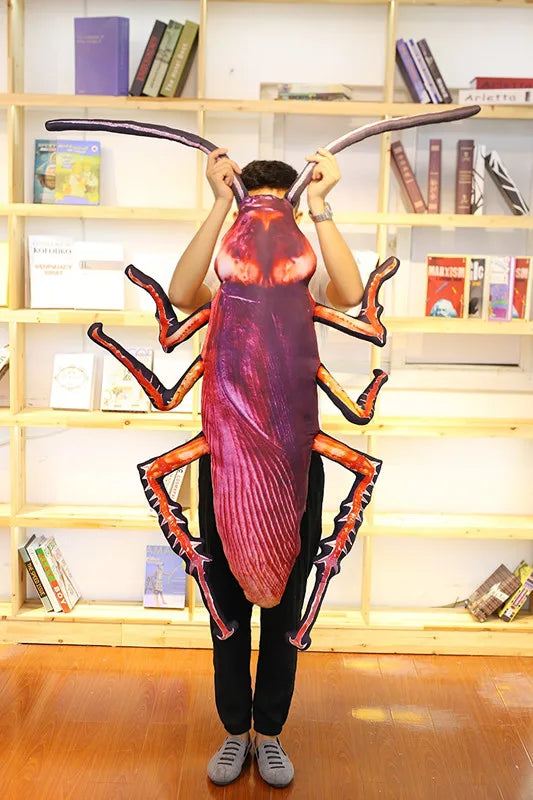 Cockroach Plush Baby Toys Creative Simulation 3D Insect Pillow Cushion Funny Toys Weird Birthday Gift for children