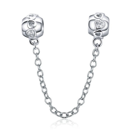 WOSTU Family Heart Charm High heels Mirror Makeup Pendant Bee Boy & Girl Charm Dreamcatcher Beads Jewelry Making Copper Zircon