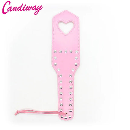 Fetish Spanking Paddle BDSM Heart Whips Flirt Slave Bondage Boutique Studded Punk Sex toys for Women Adult couples Game