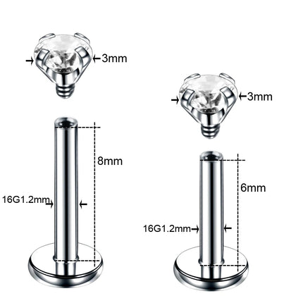 1Pc Stainless Steel Labret Lip Bar Rings Ear Stud Piercings Wholesale Labret Piercing Monore Ring Barbell Piercing Body Jewelry