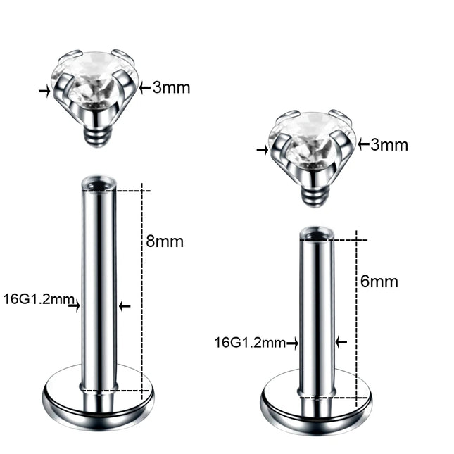 1Pc Stainless Steel Labret Lip Bar Rings Ear Stud Piercings Wholesale Labret Piercing Monore Ring Barbell Piercing Body Jewelry