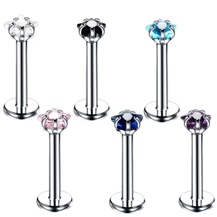 1Pc Stainless Steel Labret Lip Bar Rings Ear Stud Piercings Wholesale Labret Piercing Monore Ring Barbell Piercing Body Jewelry