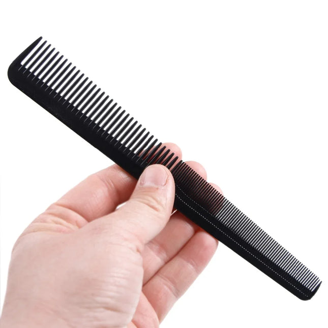 Black Hair Combs Hairdressing Professional Comb Plastic Anti-Static Comb Hair Cutting Comb Barber Accessories