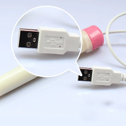 USB Power Heating Rod For Men Hot Masturbators Flashlight Pussy Warmer Sex Toys Adult product hand jobs