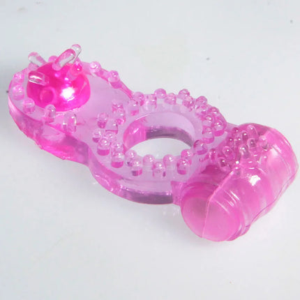 longer-lasting ring sex vibrator stronger erection tingling additional stimulation finger rings bullet Vibrating Love Ring