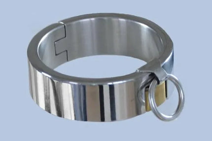 Stainless Steel Bondage Bangle Oval Anklet Fetter Metal Shackles Ankle Cuff Restraint Lock Adult BDSM Sex Toy For Male Female