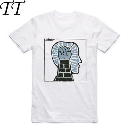 2019 S-XXXL Men Women Print The Chemical Brothers Fashion Music T Shirt Short Sleeve O-Neck Summer Hip Hop T-shirts