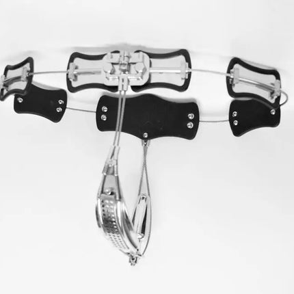 Adjustable Size Stainless Steel Female Chastity Belt, T-type Chastity lock, Chastity Device, Adult Game, Sex Toy, S085